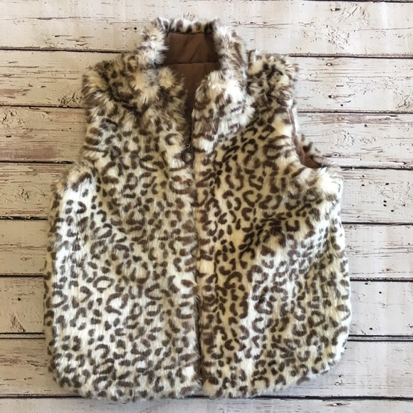 Pampolina Reversible Leopard Vest - Picture 1 of 6